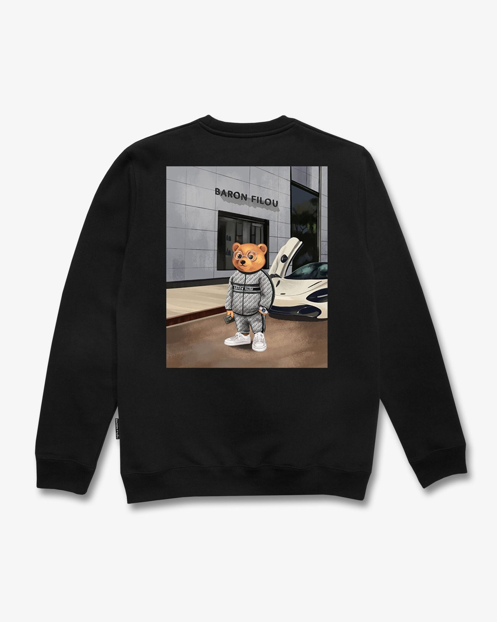 BARON FILOU | SUDADERA ORGANICA SOBREDIMENSIONADA POSTER BACKPRINT CXVII - Imagen 2